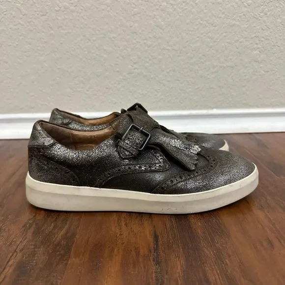 Frye Shoes Frye Brea Kiltie Sneakers In Metallic Silver